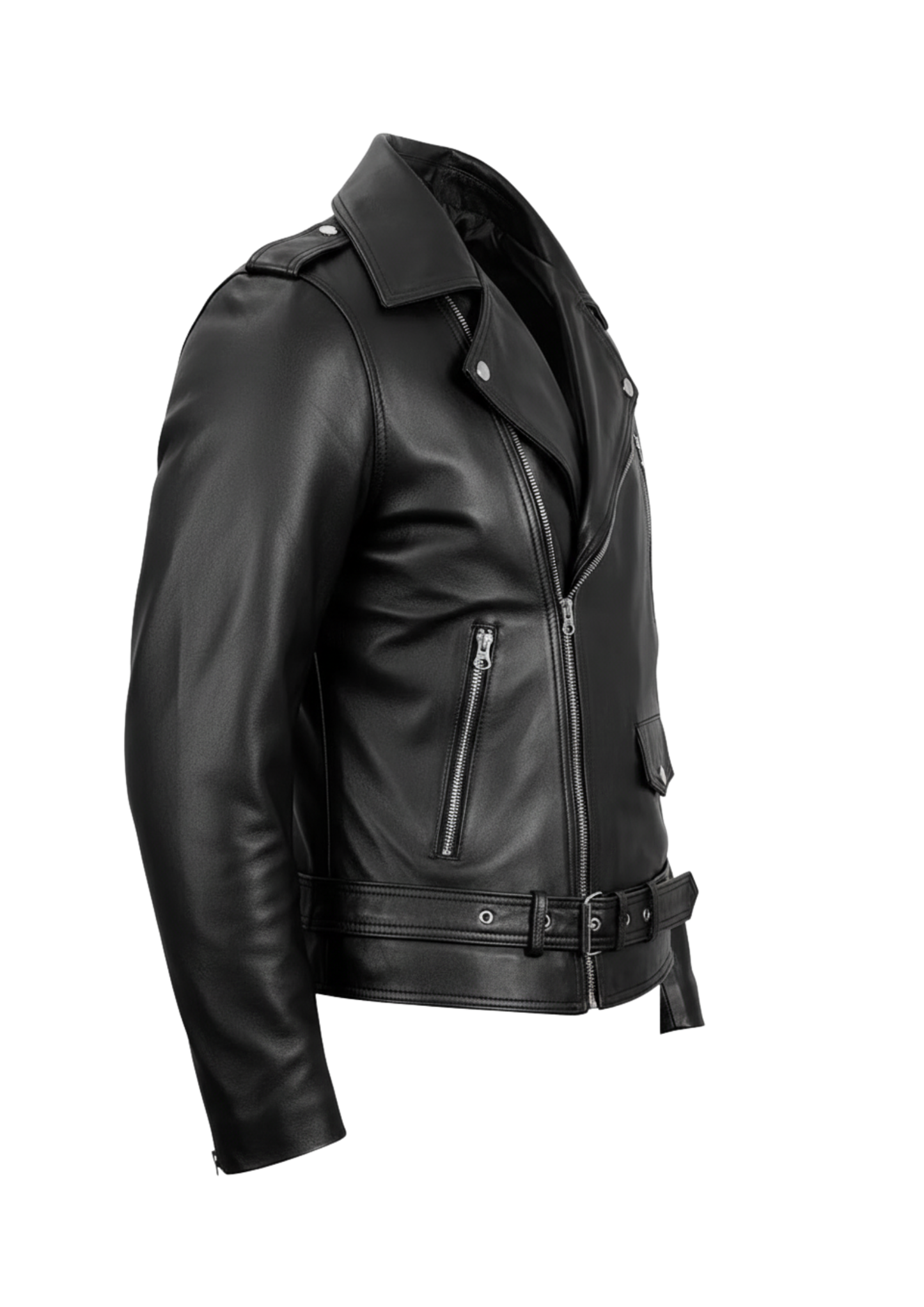 Premium Black Sheep Leather Biker Jacket for Men – Luxury, Style &amp; Durability | Leather Tycoon