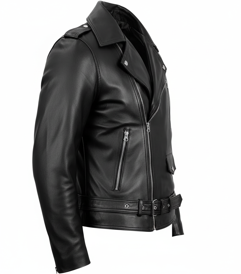 Biker Black Leather Jacket