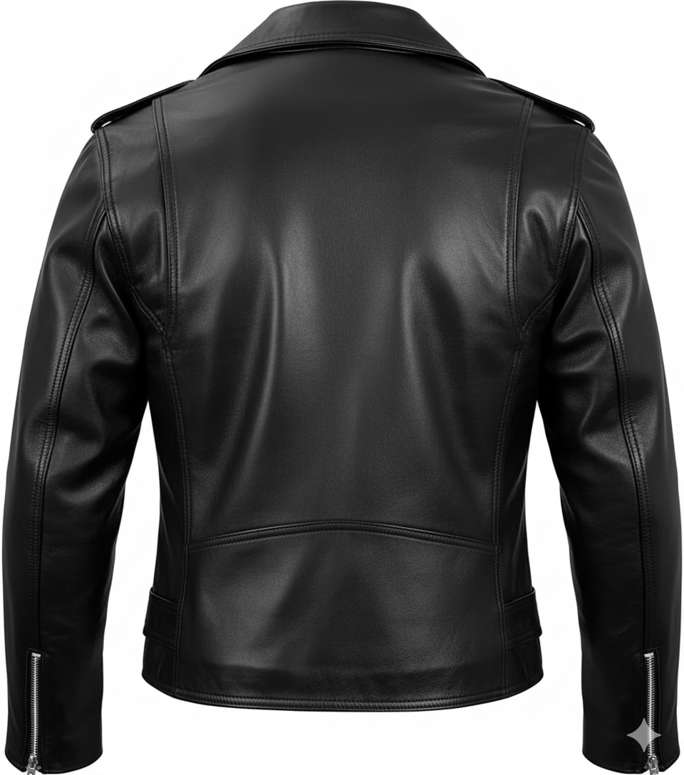 Biker Black Leather Jacket