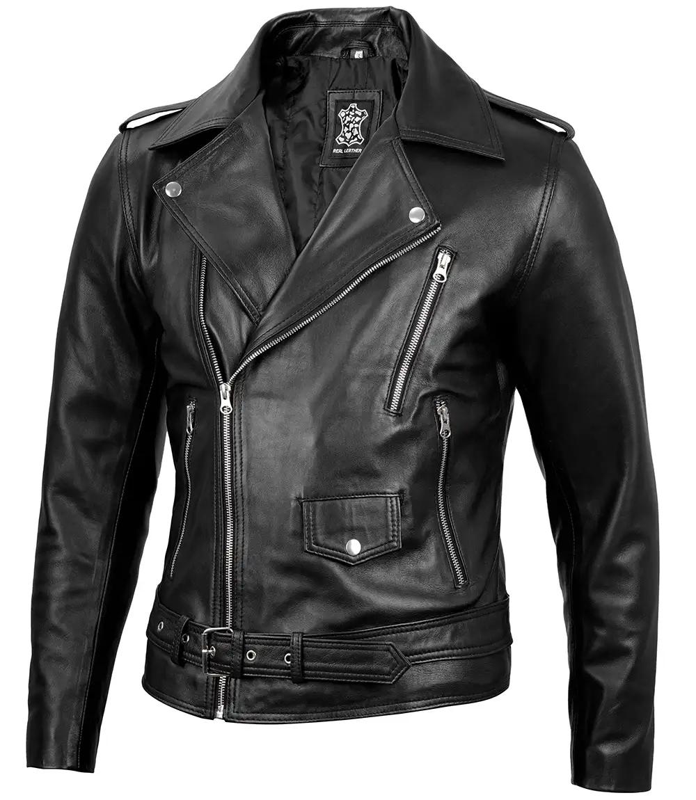 Biker Black Leather Jacket